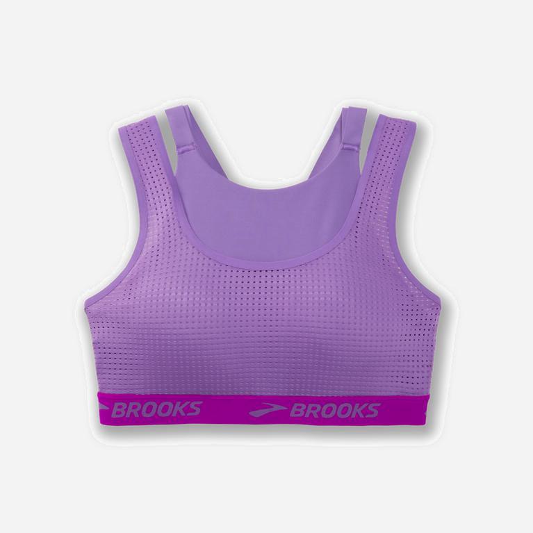 Brooks Drive Mesh Sutiã Esportivo Mulher Roxo (98203MIBD)